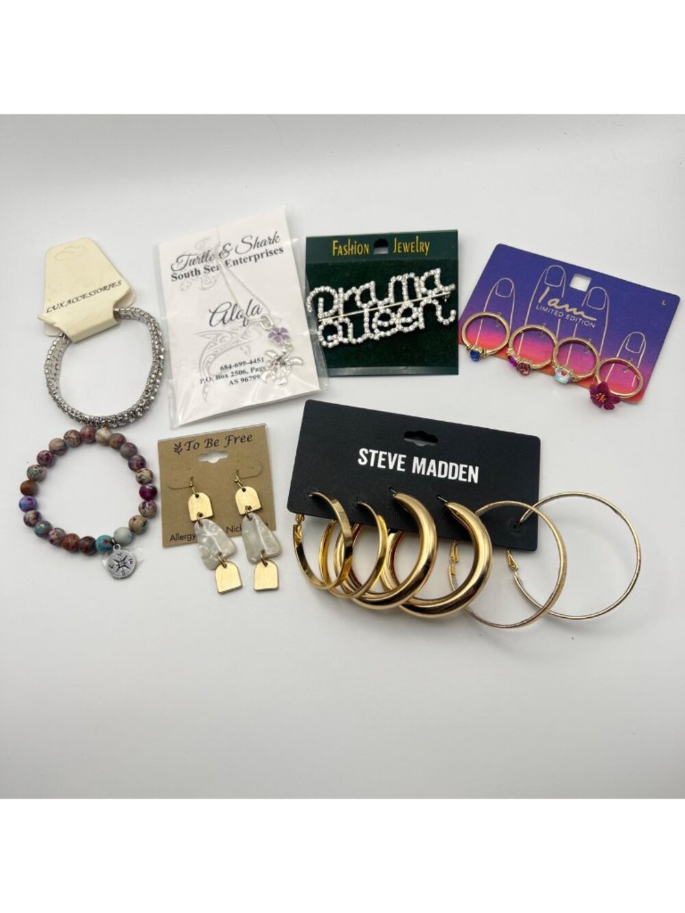 Lot NWT Fashion Jewelry Bracelets Necklace Earrings Rings Brooch Steve Madden